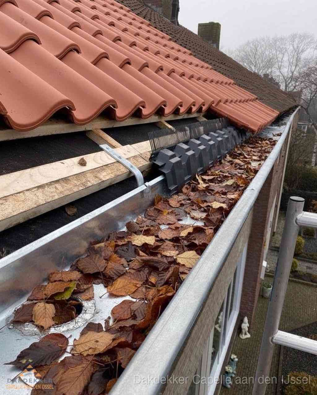 Plat dak bedrijfspand met bitumen dakbedekking en lichtkoepels in Capelle aan den IJssel